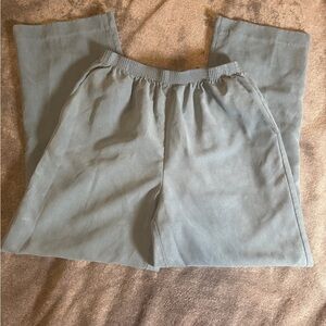 Alfred Dunner Sky Blue Elastic Waist Pants